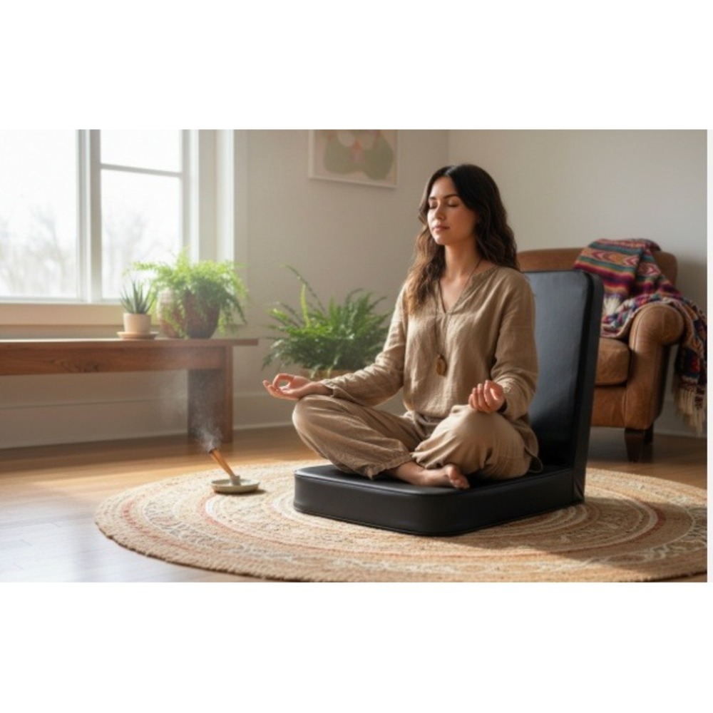 Earthing Grounding Yoga Meditation Floor Chair travel‎ Lounge Seat Back Support